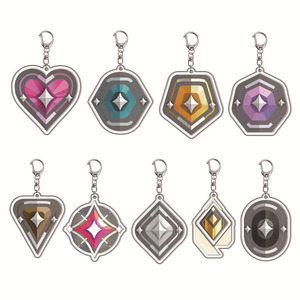9 Llaveros de Acrílico Transparente de Doble Cara con Diseño Nuevo y de Alta Calidad de Riot Games VLRT para Mochilas - Product Image 1