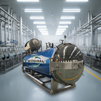 Autoclave automatique pour l'industrie alimentaire 121 ℃   Stérilisation par pulvérisation d'eau haute pression