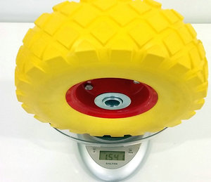10 "फ्लैट नि: शुल्क टायर पु फोम ट्राली पहियों - Product Image 2