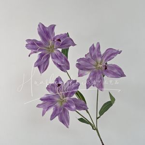 <b>Artificial</b> Lily <b>Bouquet</b> Silk Flower High Simulation Wedding Decorations - Product Image 3