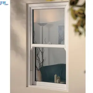 Australian Standard Vinyl Single Hung Windows Glass Windows Vertical Sliding Vinyl Hung Windows