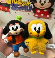 POPMART Mic Key Family Figurines en vinyle et peluches pour enfants, pendentifs, boîte mystère, cadeau surprise anime pour enfants