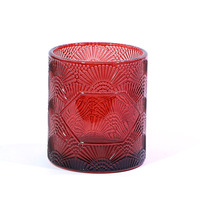 Bocaux en verre réutilisables écologiques de marque AROMA, uniques en usine, vides, rayés, de Noël, personnalisés, de luxe, pour bougies, avec couvercles et boîtes