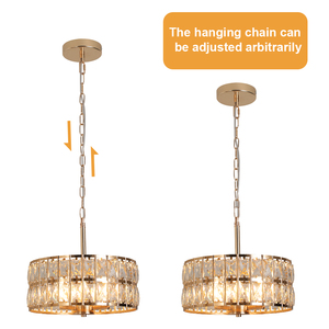 Customized Classic Iron Crystal Chandelier Hotel Restaurant Kitchen Decorative Lighting Pendant <b>Lamp</b> Chandeliers Pendant Lights - Product Image 3