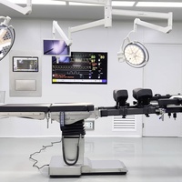 Table d'opération d'hôpital, équipement médical chirurgical avec hauteur et position réglables