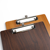 Portapapeles de MDF con Diseño de Madera, Tamaño A4, Tablero de Escritura para Oficina, Clip Metálico, Portapapeles de Tablero Duro para Documentos, para la Escuela y Negocios