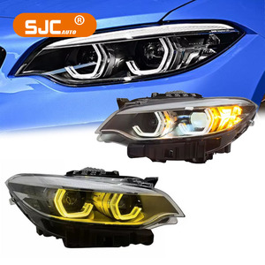 SJC para <span class=keywords><strong>BMW</strong></span> <span class=keywords><strong>2</strong></span> Series F22 F23 montaje de faros 2014-2021 faros de lente LED modificados accesorios de coche luces de señal de giro - Product Image 1