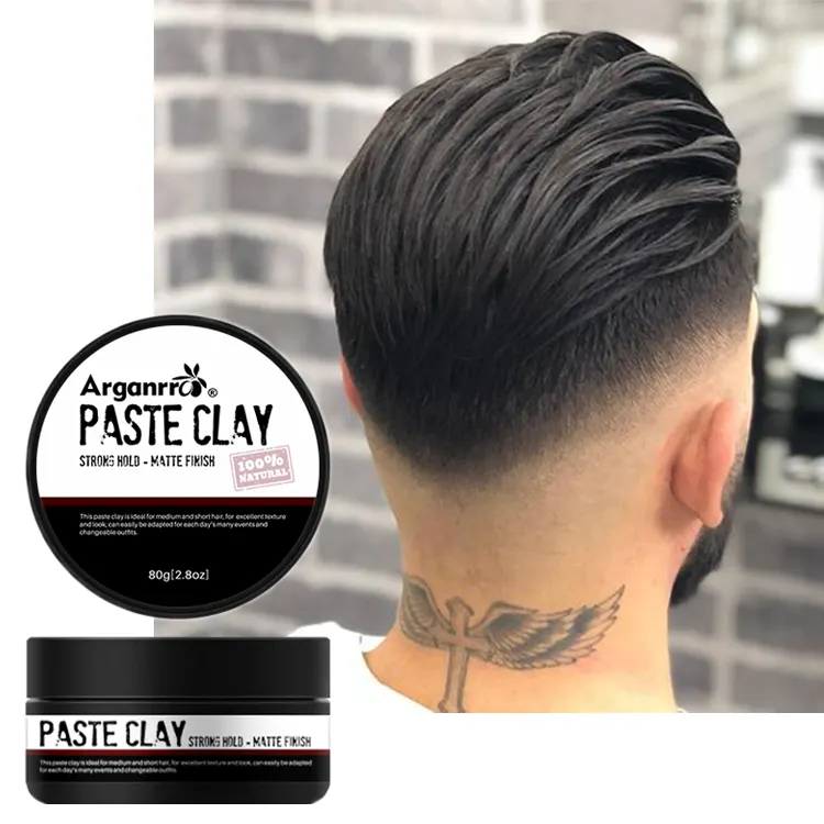 Private Label Styling Set Hair Paste Matt Clay Organic Hair Wax Mens Matte Hair Clay