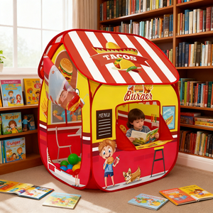 Nouvelle conception de tente pour enfants en forme de château, style princesse, tente spacieuse pour enfants pour jeux de rôle - Product Image 1