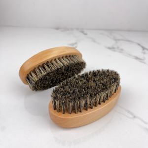 แปรง<span class=keywords><strong>เครา</strong></span>ขนหมูป่าแท้ 100% คุณภาพพรีเมียมสำหรับผู้ชาย ด้ามไม้ธรรมชาติรูปวงรี สำหรับจัดแต่งทรง<span class=keywords><strong>เครา</strong></span>และหนวดให้เรียบเนียน - Product Image 2