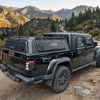 Capot de benne modulaire à profil bas avec plateforme supérieure et panneaux latéraux extensibles pour Jeep Gladiator 2019+