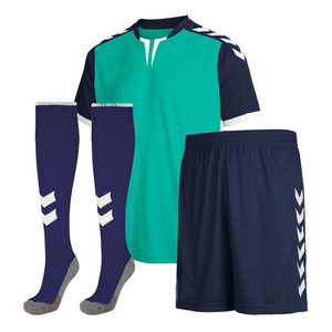 Polyester Made Bóng Đá đồng phục cho bán Custom made Logo thiết kế bóng đá đồng phục ở mức giá thấp OEM tên đội đồng phục - Product Image 1