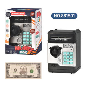 <span class=keywords><strong>Mini</strong></span> distributeur automatique de billets pour enfants, détecteur d'empreintes digitales, mot de passe pour tirelire en plastique, jouet cadeau - Product Image 6