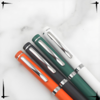 Stylo bille promotionnel en métal avec logo, pointe de 1,0 mm, cadeau d'affaires très prisé