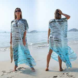 <span class=keywords><strong>Maillot</strong></span> <span class=keywords><strong>de</strong></span> <span class=keywords><strong>bain</strong></span> couvrir Caftan hommes col en V dessiner chaîne manches chauve-souris Animal fleur imprimé caftan robes - Product Image 1