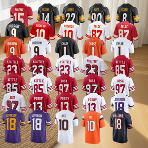 Maillot de football pour homme, séchage rapide, respirant, cousu, personnalisable avec nom et numéro, vêtement de sport 100% polyester sublimé - Product Image 1