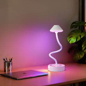 Lampe de <span class=keywords><strong>table</strong></span> réglable sans fil à détecteur de mouvement, magnétique, rechargeable par USB, tactile, RGB, veilleuse, lampes LED de chevet pour la maison - Product Image 6