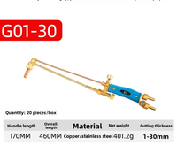 Torche de découpe oxy-acétylène 30 en cuivre pur, norme nationale, pour gaz propane/gaz liquéfié, à aspiration