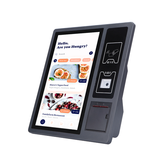 All-in-One Restaurant POS System Tablet Touch Screen with Windows & Android Food Ordering Terminal Including Scanner Printer