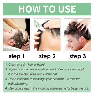 <span class=keywords><strong>West</strong></span> Month Fortalecimiento Roll On Aceite esencial Masaje del cuero cabelludo Raíces hidratantes Engrosamiento Bola para el cuidado del cabello - Product Image 5