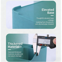 Boîte à mouchoirs multifonctionnelle en plastique de style nordique, organisateur de rangement multi-compartiments pour télécommandes et articles divers, décoration de la maison