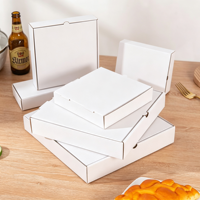Boîte à pizza personnalisée avec logo, emballage alimentaire en carton ondulé écologique avec dorure à chaud et impression quadricolore, vente en gros