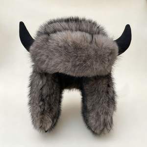 Chapeau en peluche tête de taureau fantaisie pour femme, chaud et résistant au froid, protection <span class=keywords><strong>des</strong></span> oreilles, coupe-vent, pour <span class=keywords><strong>le</strong></span> cyclisme, chapeau de démon taureau, Halloween - Product Image 6