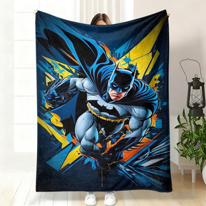 Couverture en polaire et flanelle pour enfants et étudiants, motif super-héros de dessin animé, pour canapé et sieste - Product Image 3
