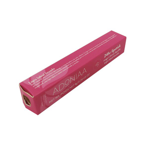 Caja de lápiz labial con Logo en relieve, larga caja de cosméticos roja de papel recubierto, <span class=keywords><strong>2022</strong></span> - Product Image 2