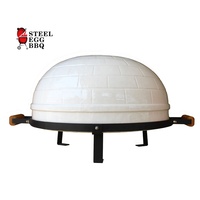 SEB KAMADO 21 Zoll WEISS Pizzaöfen Outdoor-Küche Italienischer Holz-Pizzaofen für den Außenbereich