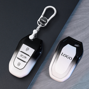 Vente chaude adaptée pour <span class=keywords><strong>Peugeot</strong></span> couverture de clé de voiture 508L 4008 408X 308 3008 5008 2008 étui à clés automobile - Product Image 2