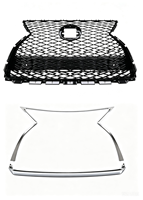 Grille avant style F-Sport en nid d'abeille en ABS, amélioration pour Lexus RX350 RX450h 2020-2022 (vente en gros)