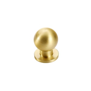 Modern Wardrobe Door Cabinets Round Handle Small Brass <b>pulls</b> Simple Luxury Furniture Handles Drawer Knob - Product Image 3