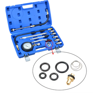11PC Professional 0-300PSI Compression Tester Kit Gasoline Cylinder <strong>Pressure</strong> <strong>Gauge</strong> for Car/Motorcycle Body Repair Vehicle Tools - Product Image 3