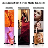 Panneaux vidéo LED personnalisés P1.8 P2 P2.5, écran miroir intelligent avec contrôle Wifi 4G USB, affichage d'animations dynamiques