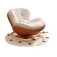Fauteuil de salon moderne nordique de luxe, fauteuil à bascule, fauteuil inclinable, canapé de détente, coussin individuel, meubles de relaxation pour la chambre à coucher