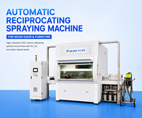Machine de pulvérisation automatique de peinture UV/PU/aqueuse avec moteur de 15 kW pour meubles, armoires, panneaux de bois, portes - Marque Taisan