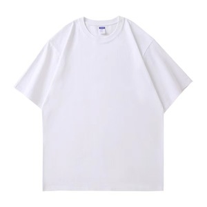 Giải phóng mặt bằng nặng <span class=keywords><strong>k</strong></span>ích thước lớn mù<span class=keywords><strong>a</strong></span> hè Thả Vai 260g cổ tròn cotton nguyên chất Áo thun nam và nữ lỏng lẻo bán buôn - Product Image 4