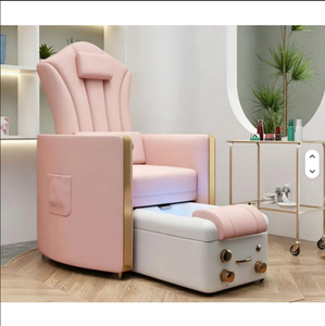 Nouvelles chaises européennes et américaines pour le massage des pieds et les soins des ongles, avec fonction inclinable et massage électrique intégré pour la manucure - Product Image 2