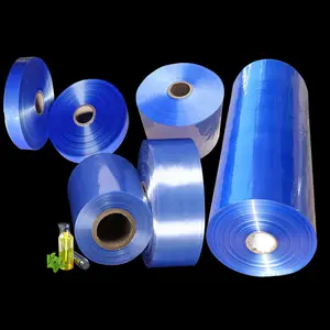 プラスチック熱収縮ラップフィルムブルー透明PVC工場卸売