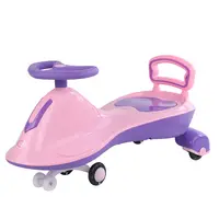 Giro in auto per bambini di buona qualità a buon mercato su piccole ruote in PU Baby Walker Swing Car per bambini Balance Bike con luce e musica