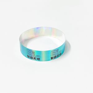 Customized Holographic <strong>Wristband</strong> ID Plastic Holographic Reflective Id <strong>Wristband</strong> For Events - Product Image 4