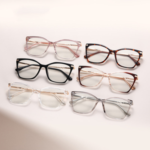 <span class=keywords><strong>27003</strong></span>, venta al por mayor, gafas cuadradas Unisex de gran tamaño, Marco óptico TR +, marco de gafas de Metal, gafas de ordenador antiluz azul de fábrica - Product Image 2