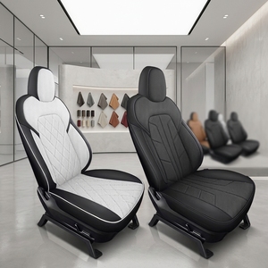 Housses de siège arrière en cuir Nappa personnalisées pour Tesla Model Y, ensemble complet, respirantes, toutes saisons, <span class=keywords><strong>protection</strong></span> intérieure de luxe - Product Image 3