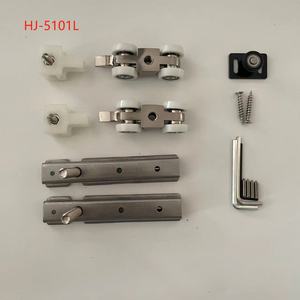 Quincaillerie <span class=keywords><strong>pour</strong></span> portes coulissantes en aluminium, design moderne, avec roulettes en plastique, <span class=keywords><strong>pour</strong></span> l'extérieur, <span class=keywords><strong>pour</strong></span> les systèmes de portes mobiles d'appartement - Product Image 6
