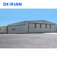 Estructura de Acero para Techo Arqueado de 25 x 25, Edificio de Hangar Metálico Aislado para Aviones