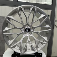 Ruedas Forjadas Personalizadas Yufei de 22 Pulgadas, Diseño en Y, Cóncavas Profundas, Plateadas Cepilladas, 5x112 para Bentayga, Monobloque de Aluminio 6061-T6 Forjado