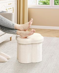Tốt Nhất Bán Hiện Đại Hoa Hình Lưu Trữ Gấp Ottoman Có Thể Gập Lại Phân Cho Phòng Ngủ - Product Image 4