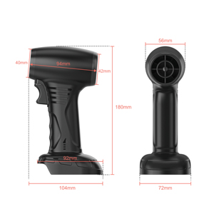 <span class=keywords><strong>Nouveau</strong></span> Souffleur de feuilles haute vitesse sans batterie, tête amovible, portable, pour déneigement et élimination de l'eau, ventilateur turbo, nettoyeur d'écran, vitesse du vent 42 m/s, 400 W - Product Image 2