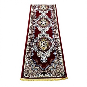 Adiva Modern Stain Resistant High Pile Abstract Pattern Thin Polyester Jute <b>Backed</b> Woven Jacquard Machine Made Rug Set - Product Image 1